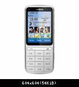 nokia c3 01 touch and type silver 01